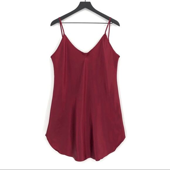 VTG HONORS INTIMATES Nighty Dress Wine XL? - Picture 1 of 6